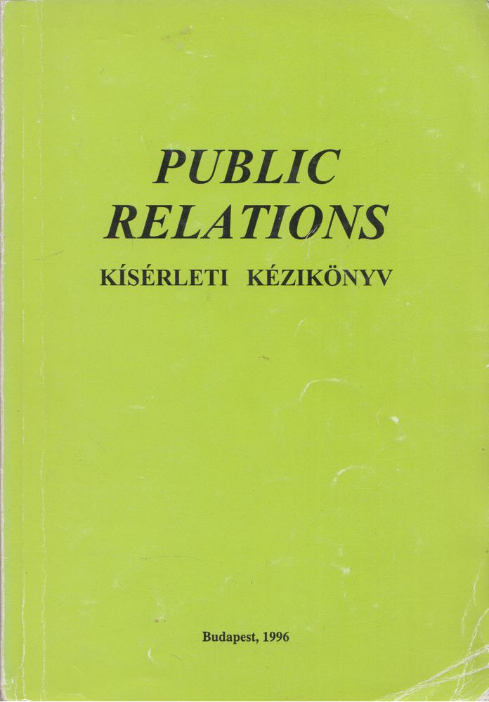 Dr. Sándor Imre - Public Relations [antikvár]
