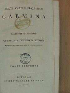 Sextus Aurelius Propertius - Sexti Aurelii Propertii carmina II. (töredék) [antikvár]
