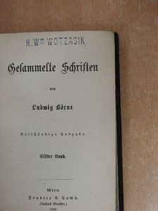 Ludwig Börne - Gesammelte Schriften von Ludwig Börne XI-XII. (gótbetűs) [antikvár]