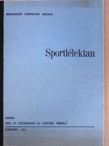 Dr. Münnich Iván - Sportlélektan [antikvár]