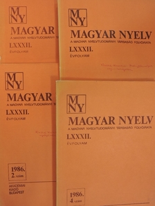Fábián Pál - Magyar Nyelv 1986/1-4. [antikvár]