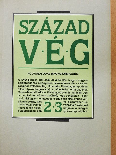 Banai Miklós - Századvég 1991/2-3. [antikvár]
