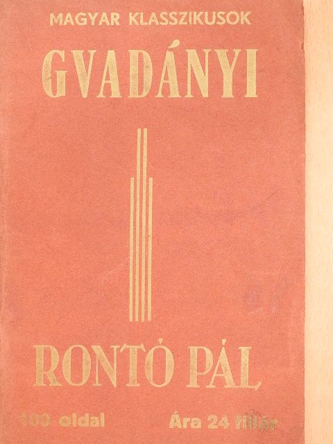 Gvadányi József - Rontó Pál [antikvár]