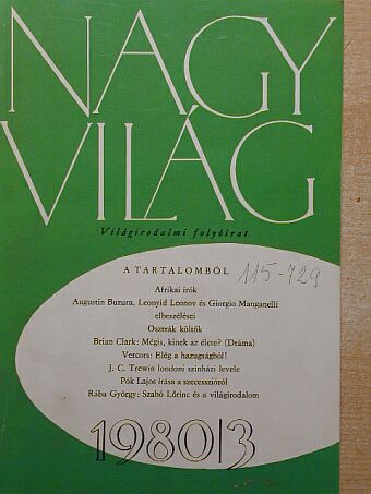 Abádi Nagy Zoltán - Nagyvilág 1980. március [antikvár]