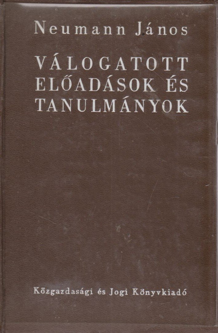 Neumann János - Válogatott előadások és tanulmányok [antikvár]