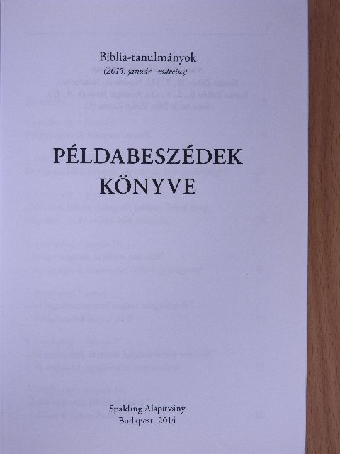 Példabeszédek könyve [antikvár]