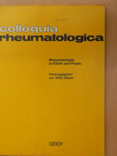 F. J. Wagenhäuser - Rheumatologie in Klinik und Praxis [antikvár]