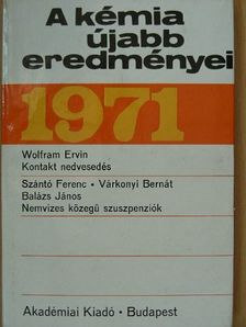 Balázs János - A kémia újabb eredményei 5. [antikvár]