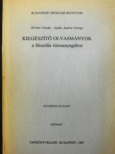K. Marx - Kiegészítő olvasmányok a filozófia törzsanyagához [antikvár]