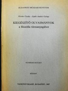 K. Marx - Kiegészítő olvasmányok a filozófia törzsanyagához [antikvár]