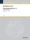 KORNGOLD - STREICHQUARTETT NR. 3 D-DUR OP.34, PARTITUR UND STIMMEN