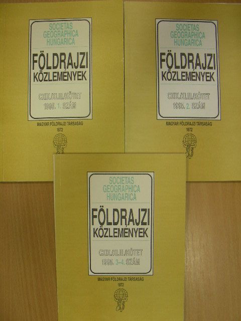 Beluszky Pál - Földrajzi Közlemények 1995/1-4. [antikvár]