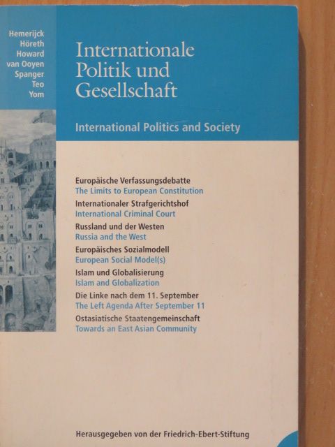 Anton Hemerijck - Internationale Politik und Gesellschaft/International Politics and Society 4/2002 [antikvár]