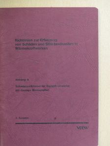 Richtlinien zur Erfassung von Schäden und Stillstandszeiten in Wärmekraftwerken [antikvár]