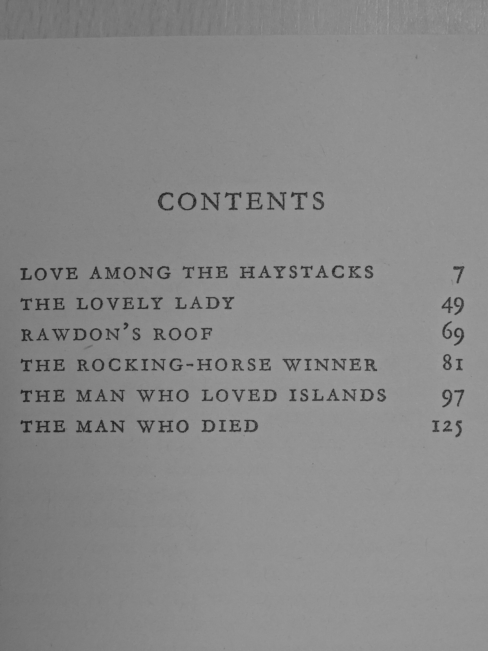 D. H. Lawrence - Love Among the Haystacks and other stories [antikvár]