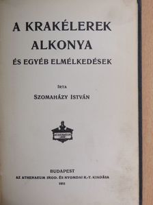 Szomaházy István - A krakélerek alkonya [antikvár]