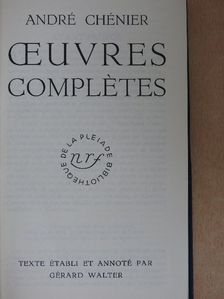 André Chénier - Oeuvres Complétes [antikvár]