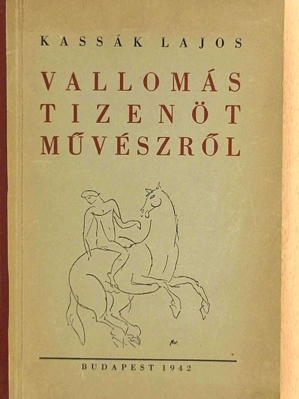 Kassák Lajos - Vallomás tizenöt művészről  [antikvár]