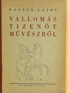 Kassák Lajos - Vallomás tizenöt művészről  [antikvár]