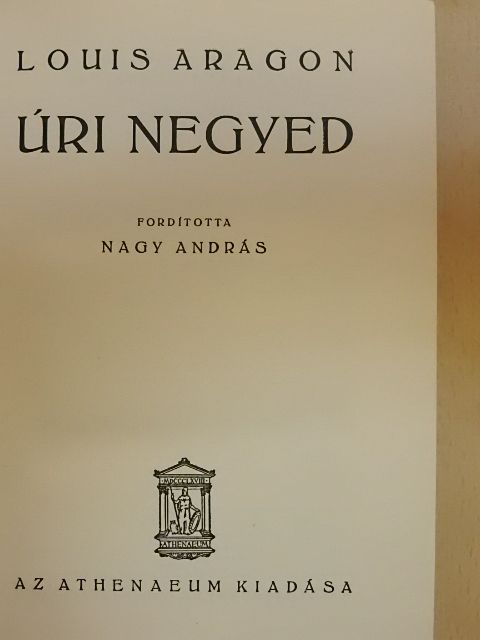 Louis Aragon - Úri negyed [antikvár]