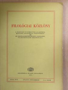 Biernaczky Szilárd - Filológiai közlöny 1971. július-december [antikvár]