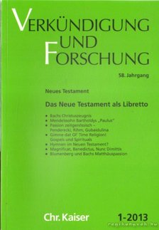 Verkündigung und Forschung 2013/1 [antikvár]