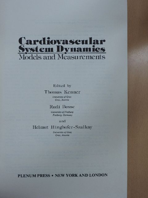 H. Piene - Cardiovascular System Dynamics [antikvár]