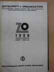 Dr. Ernst Rückert - Zeitschrift für Organisation Januar-Dezember 1928 [antikvár]