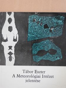 Tábor Eszter - A Meteorológiai Intézet jelentése (dedikált példány) [antikvár]