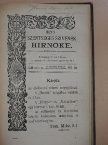 Bognár Gergely - Jézus Szentséges Szivének Hirnöke 1912. január-december [antikvár]