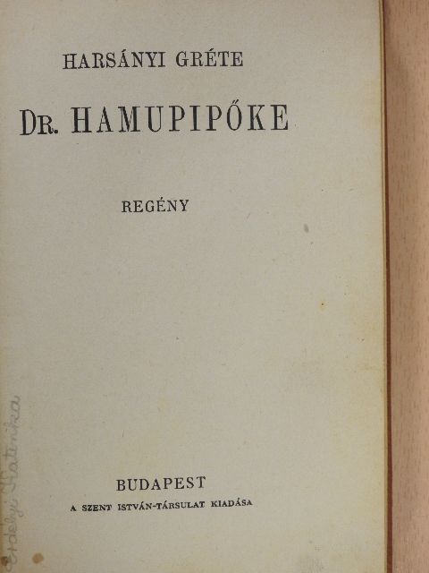 Harsányi Gréte - Dr. Hamupipőke [antikvár]