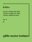KÖHLER, ERNESTO - VIRTUÓZ ETŰDÖK FUVOLÁRA OP.75/II (PRŐHLE HENRIK)