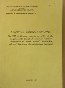 A környezet erősödő savasodása [antikvár]