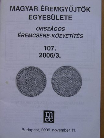 Országos éremcsere-közvetítés 2006/3. [antikvár]