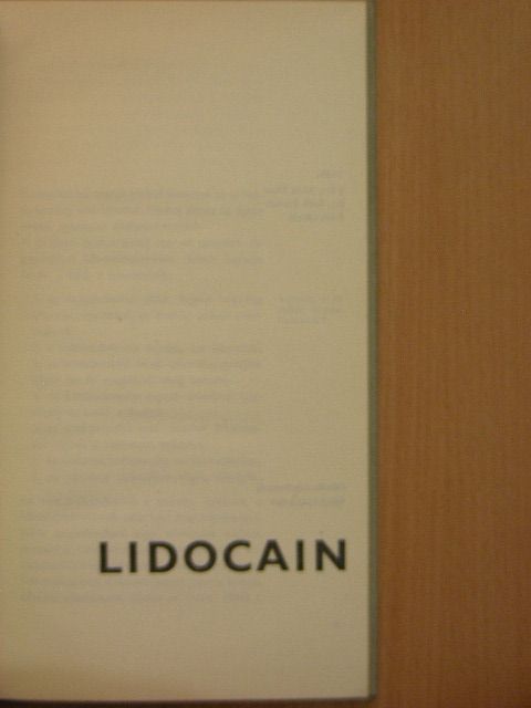 Dr. Anda Tibor - Lidocain [antikvár]