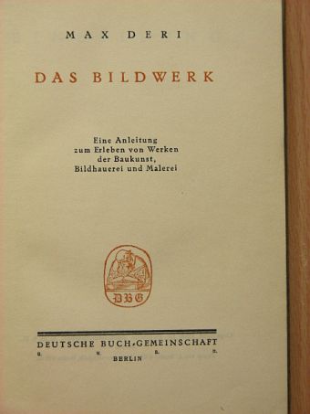 Max Deri - Das Bildwerk [antikvár]