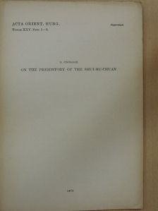 B. Csongor - On The Prehistory of the Shui-hu-chuan [antikvár]