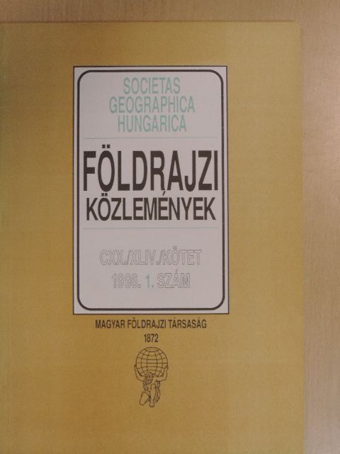 Dr. Karsay Ferenc - Földrajzi Közlemények 1996/1. [antikvár]