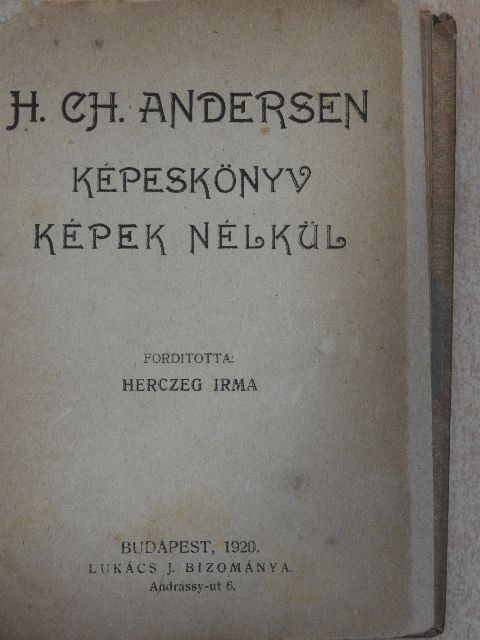 H. Ch. Andersen - Képeskönyv képek nélkül [antikvár]