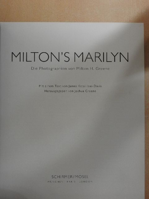 James Kotsilibas-Davis - Milton's Marilyn [antikvár]