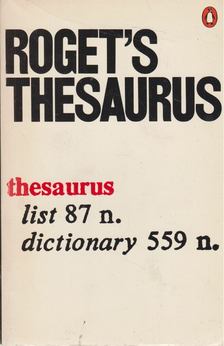 Roget, John Lewis, Roget, Samuel Romilly - Roget's Thesaurus [antikvár]