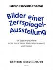 HORVATH,ISTVAN-THOMAS - BILDER EINER ZERRSPIEGELAUSSTELLUNG FÜR SOPRANBLOCKFLÖTE UND KLAVIER,ANTIK.