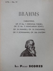 Johannes Brahms - Variations [antikvár]