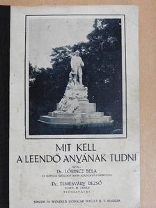 Dr. Lőrincz Béla - Mit kell a leendő anyának tudni [antikvár]