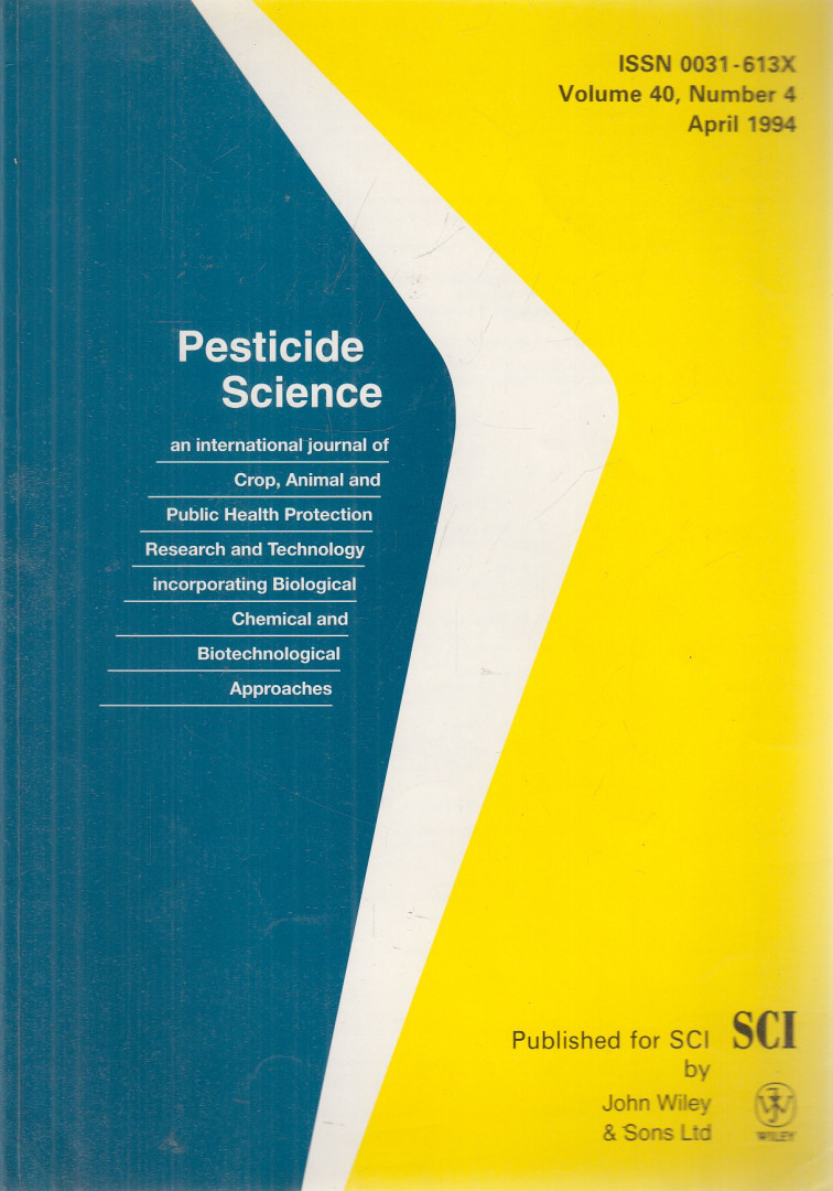 G. T. Brooks, L. G. Copping - Pesticide Science Volume 40, Number 4 April 1994 [antikvár]