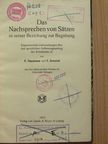 E. Gassmann - Das Nachsprechen von Sätzen in seiner Beziehung zur Begabung [antikvár]