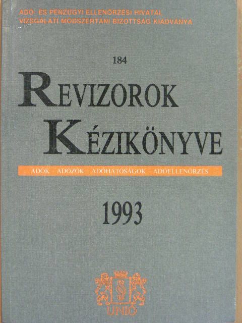Dr. Elkán László - Revizorok kézikönyve [antikvár]