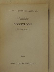 Dr. Kulcsár Kálmán - Szociológia [antikvár]