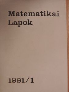 Márki László - Matematikai Lapok 1991/1. [antikvár]
