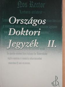 Országos Doktori Jegyzék II. [antikvár]